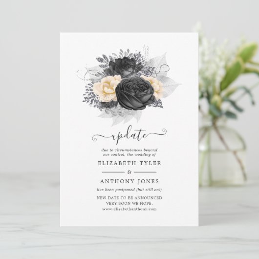 Vintage Berichten over het huwelijk Kaart (Staand voorkant)