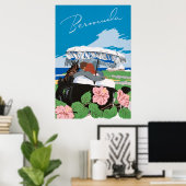 Vintage Bermuda Poster (Thuiskantoor)