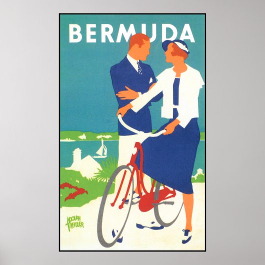 Vintage Bermuda Travel Poster (Voorkant)