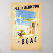 Vintage Bermuda Travel Poster (Voorkant)