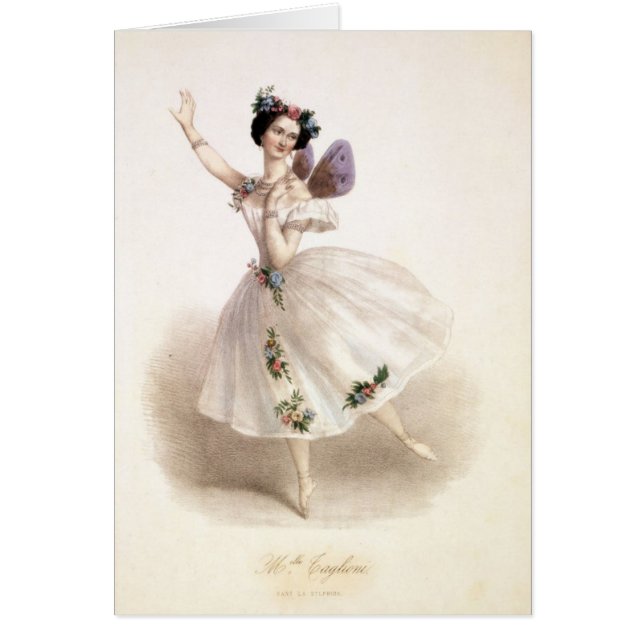 Vintage - beroemde Ballerina Marie-Taglioni (Voorkant)
