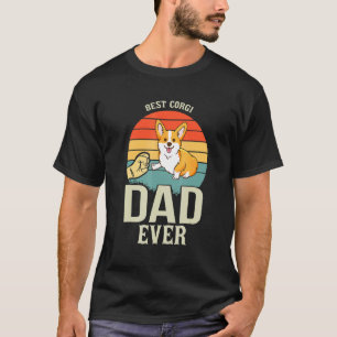 Vintage Best Corgi Dad Ever Tee Daddy Dog Owner T-shirt