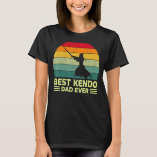 Vintage Best Kendo Pap Ever Vaderdag T-shirt
