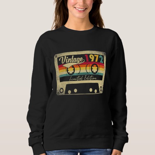 Vintage Best Of 1972 50th Birthday Trui (Voorkant)