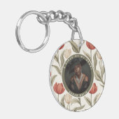 Vintage Beste Cadeaus Voor Moeder Tulp Sleutelhanger (Voorkant Links)