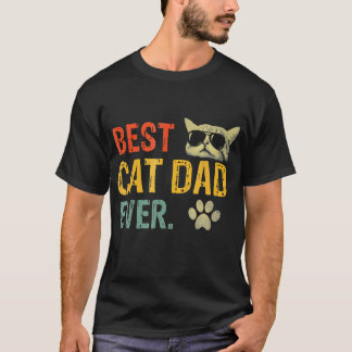 Vintage-Beste Kat Papa-Ooit T-shirt