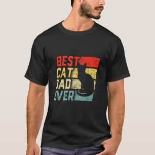 Vintage Beste Kat Vader Ooit  Kat Papa Vaderdag T-shirt