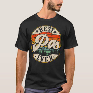 Vintage Beste Pa Ooit Vaderdag Opa T-shirt