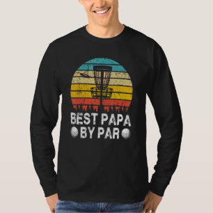 Vintage Beste Papa Door Par Disc Golf Golfer Vader T-shirt
