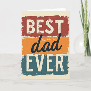 Vintage Beste Papa Ooit Kaart