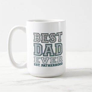 Vintage Beste Papa Ooit Varsity Typografie Ontwerp Koffiemok