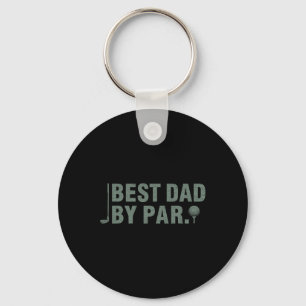 Vintage Beste Papa Par Vaderdag Golfen Bi Sleutelhanger