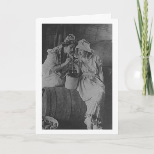 Vintage - Beste vrienden en alcohol, Kaart (Voorkant)