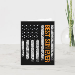Vintage Beste Zoon Ooit Amerikaanse Vlag Vaderdag Kaart