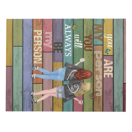 Vintage BestVriend Blanket | kerstgebak Notitieblok (Voorkant)