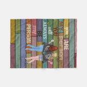 Vintage BestVriend Blanket | Kerstmannetje Gif Fleece Deken (Voorkant (Horizontaal))