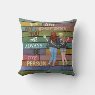 Vintage BestVriend Blanket Kussen