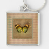 Vintage Betoverde Vlinder Sleutelhanger (Voorkant)