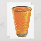 Vintage Beverages, glas van Oranje Juice Breakfast (Voorkant / Achterkant)
