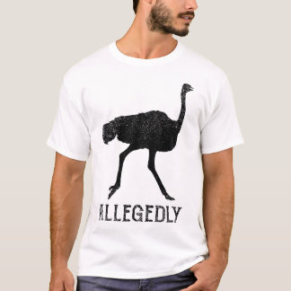 Vintage beweerd Ostrich T-shirt