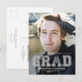 Vintage bewerkbaar Afstuderen Briefkaart bewerkbar (Voorkant / Achterkant)