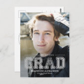 Vintage bewerkbaar Afstuderen Briefkaart bewerkbar (Voorkant / Achterkant)