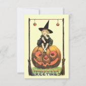 Vintage Bewitching Halloween Kaart (Voorkant)