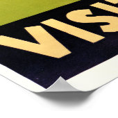 Vintage Bezoek de dierentuin Poster (Hoek)