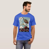 Vintage Bezoek de dierentuin T-shirt (Voorkant volledig)