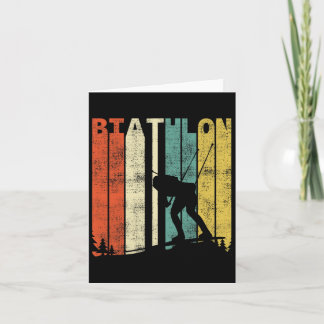 Vintage Biatlon Retro Biatleet 1 Kaart
