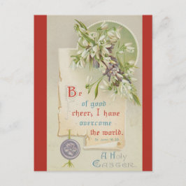 Vintage Bible Verse Be of Good Cheer Easter Briefkaart