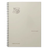 Vintage bibliotheek donkere academici bundel boeke notitieboek (Voorkant)