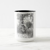 Vintage Bicycle Garden Scene Mug Mok (Midden)