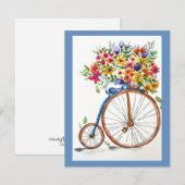 Vintage Bicycle Greeting Card Notitiekaartje (Voorkant / Achterkant)