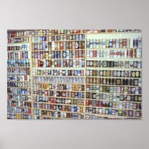 Vintage bier, wand van de Drink van de brouwerij v Poster