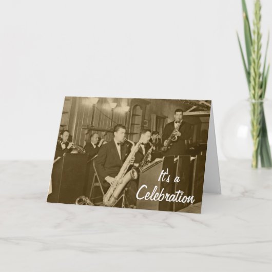 Vintage Big Band Saxofoon (Voorkant)
