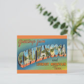 Vintage Big Letter Chattanooga Tennessee Briefkaart (Staand voorkant)