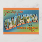 Vintage Big Letter Chattanooga Tennessee Briefkaart (Voorkant)