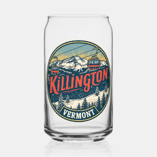 Vintage BIG SKY Montana Ski-resort Bozeman berg Blikvorm Glas