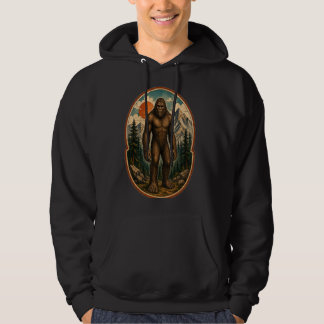 Vintage Bigfoot Bergbewaker Watercolor Crypt Hoodie