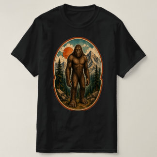 Vintage Bigfoot Bergbewaker Waterverf Cryptid T-shirt
