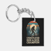 Vintage Bigfoot bergwandel dag Sleutelhanger (Voorkant Links)