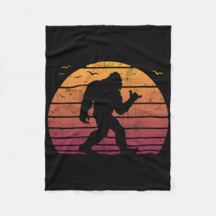 Vintage Bigfoot surfen strandvakantie Retro Surf Fleece Deken