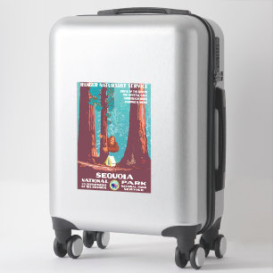 Vintage Bigfoot Verbergt Sequoia National Park 193 Sticker