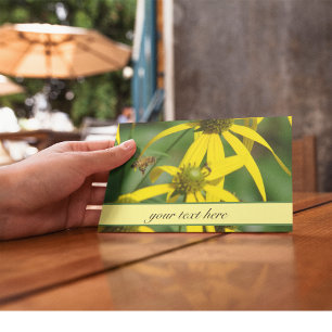 Vintage Bij Botanische Bedankkaart Briefkaart