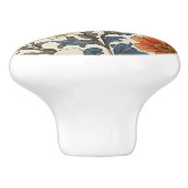 Vintage Bij Crème Bloemig Keramische Knop (Zijkant)