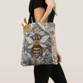 Vintage Bij en Wilde Bloemen Tote Bag (Dichtbij)