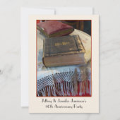 vintage Bijbel 40e Jubileum partij uitnodiging (Voorkant)