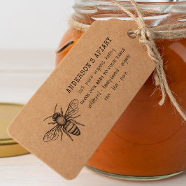 Vintage Bijenfamilie Bijenhouderij Honing Stempel