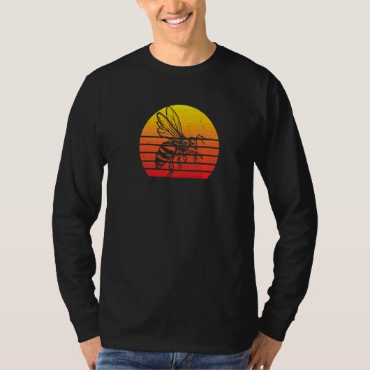 Vintage bijenzonnescherm t-shirt (Voorkant)